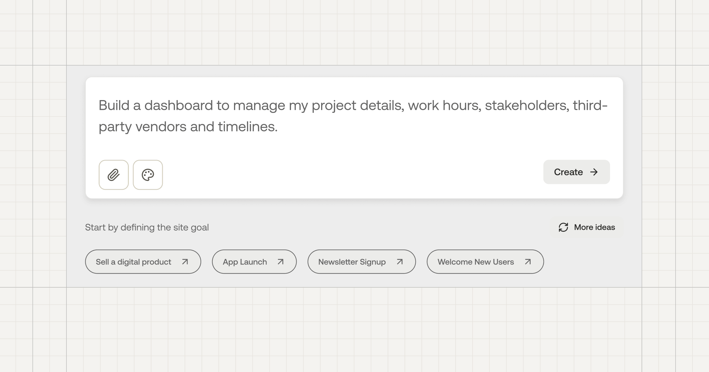 The Sticklight platform producing a dashboard-style build