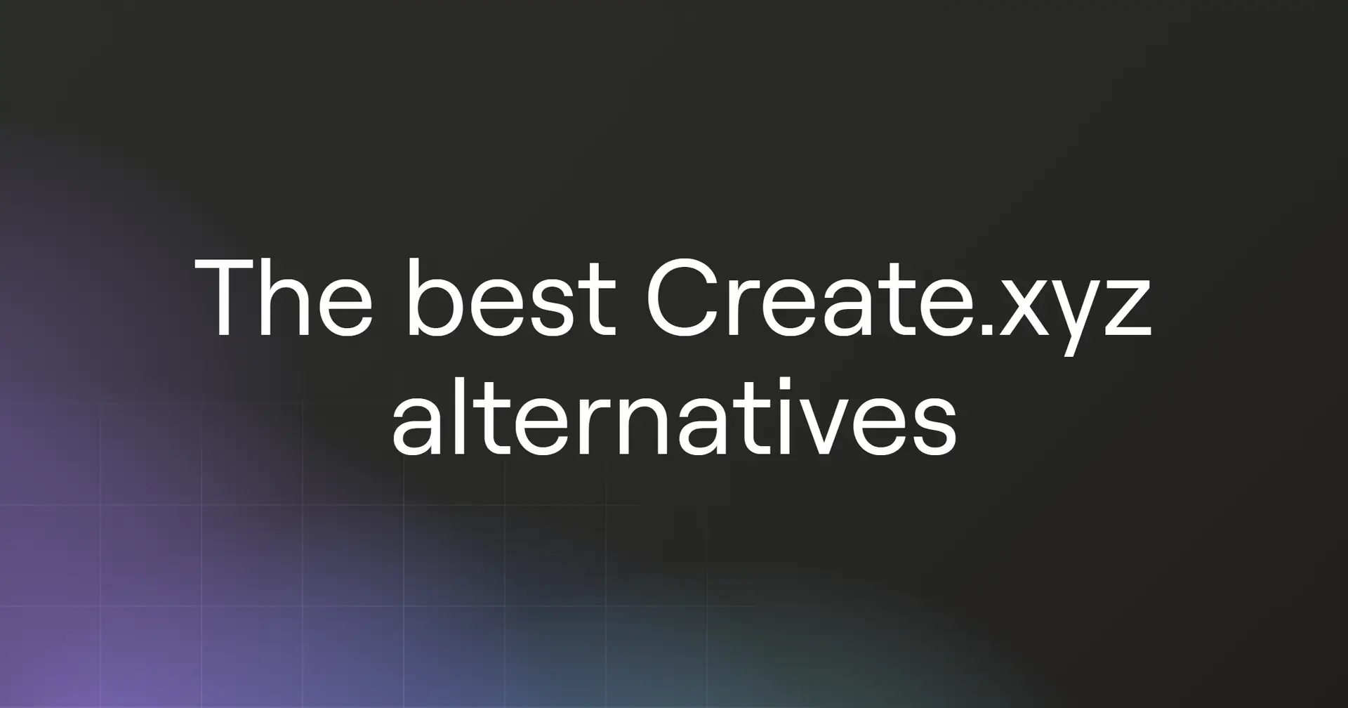 create-xyz-alternatives