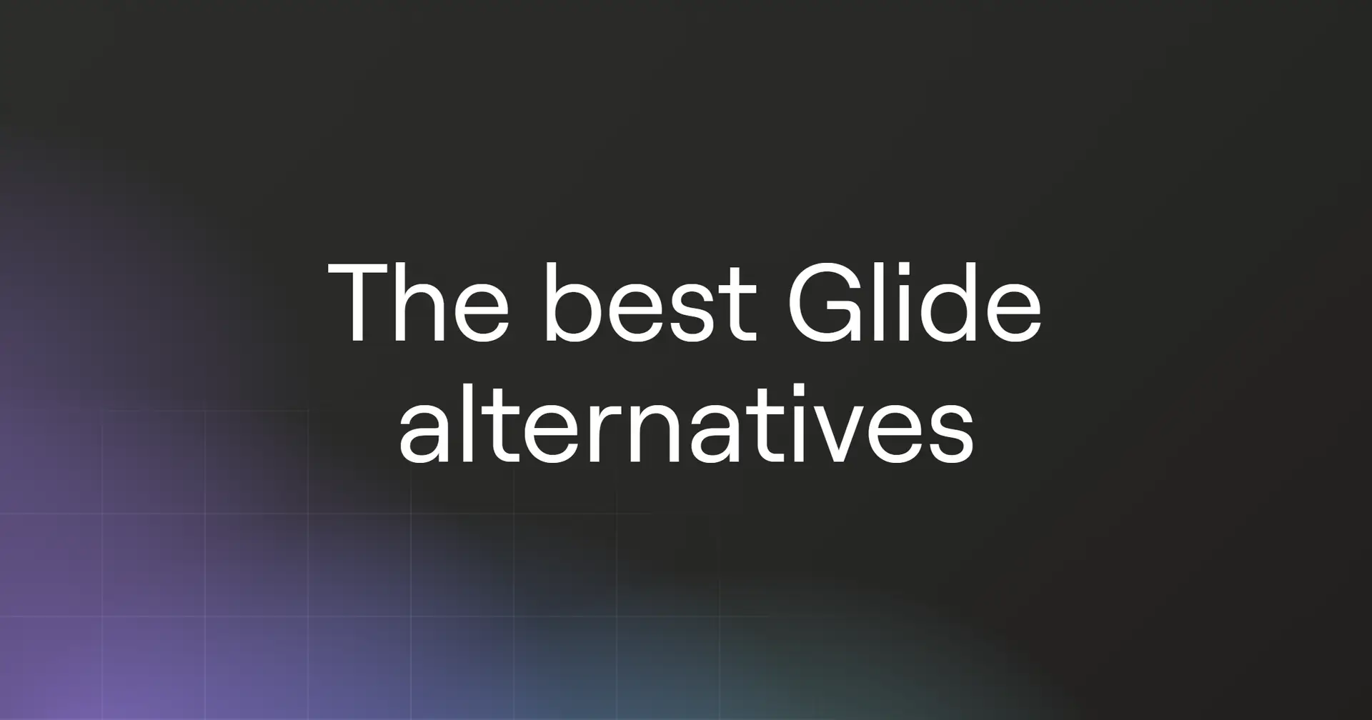 glide-alternatives