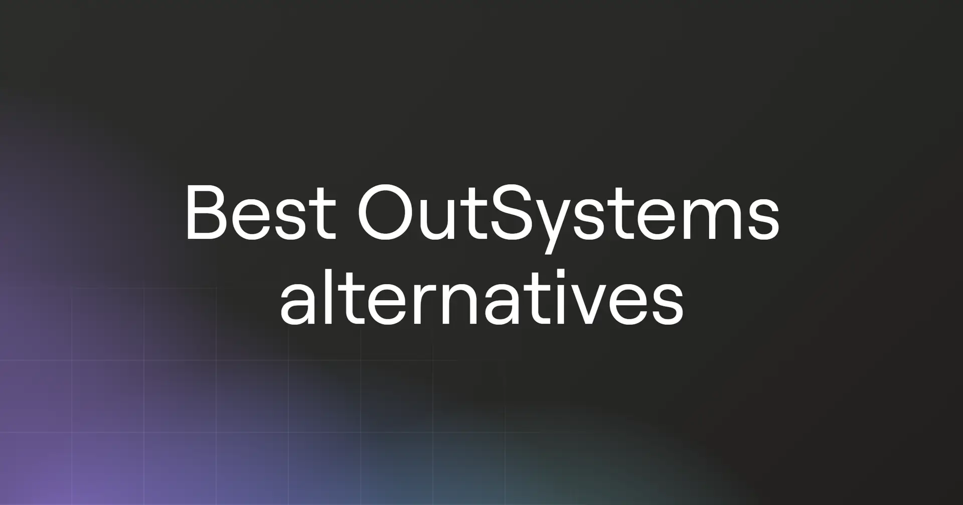 outsystems-alternatives