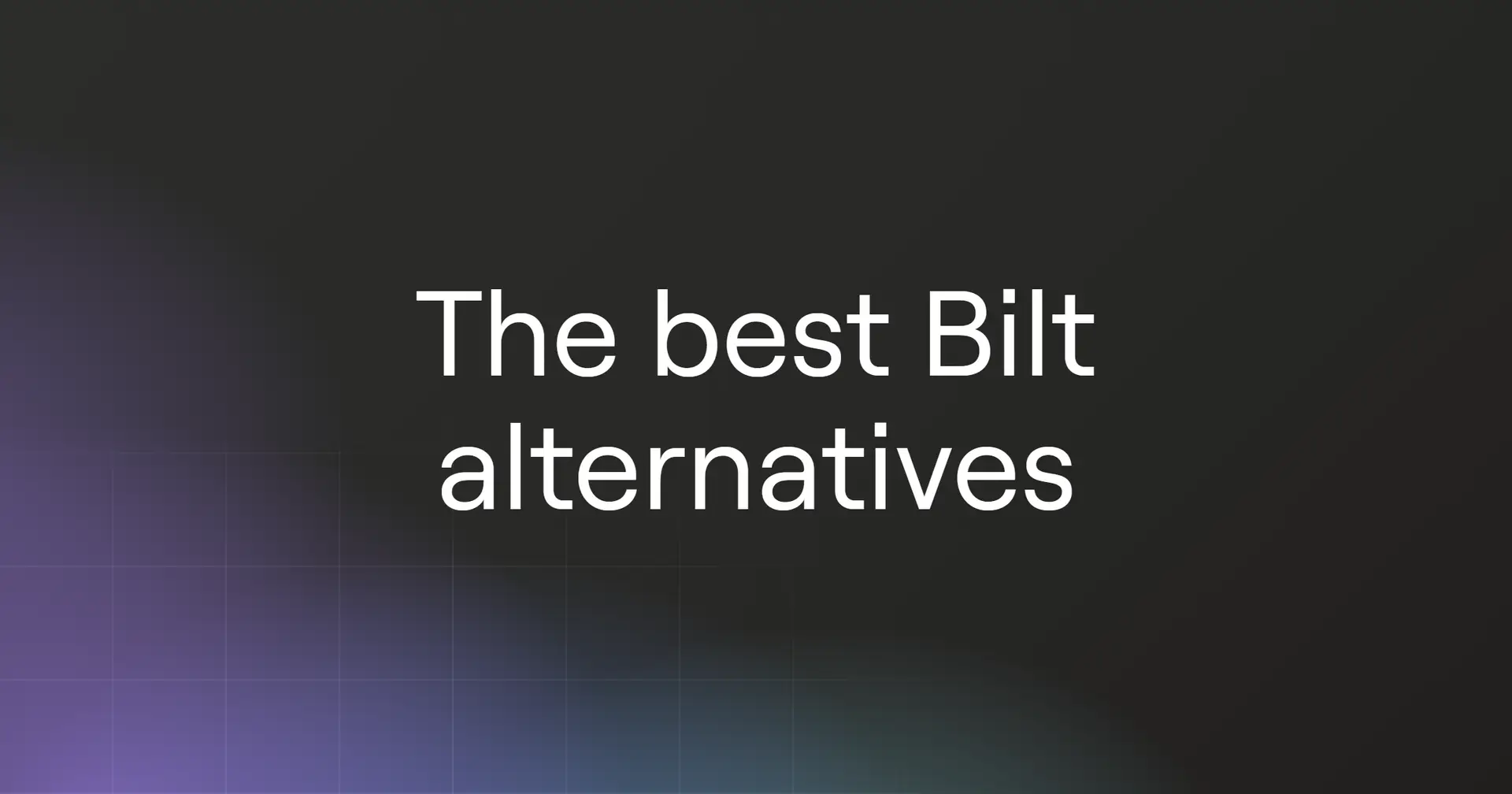 bilt-alternatives