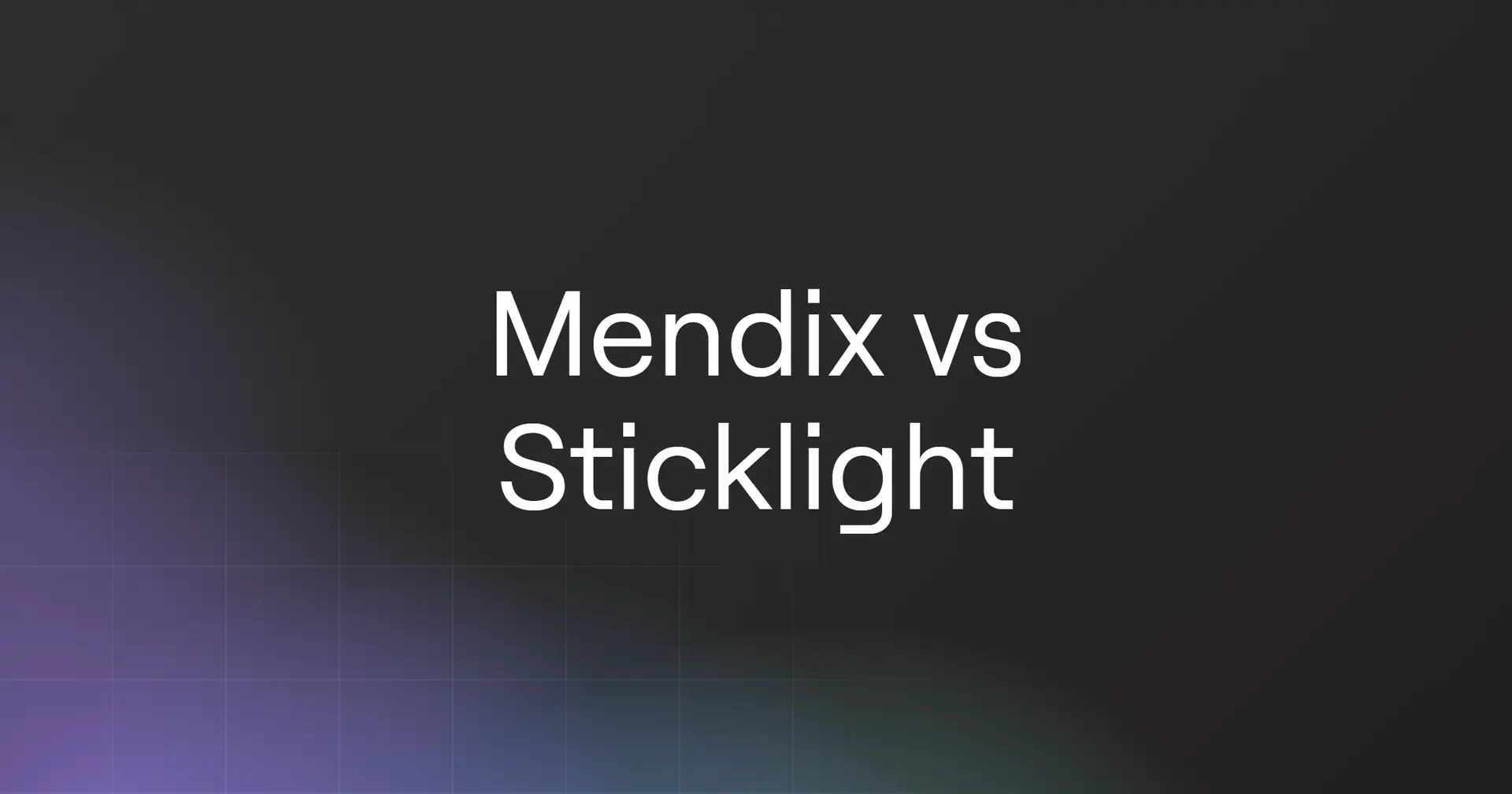 mendix-vs-sticklight