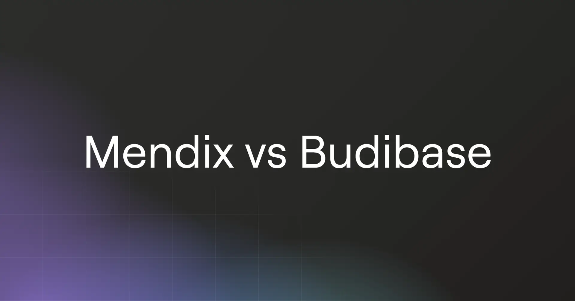 mendix-vs-budibase