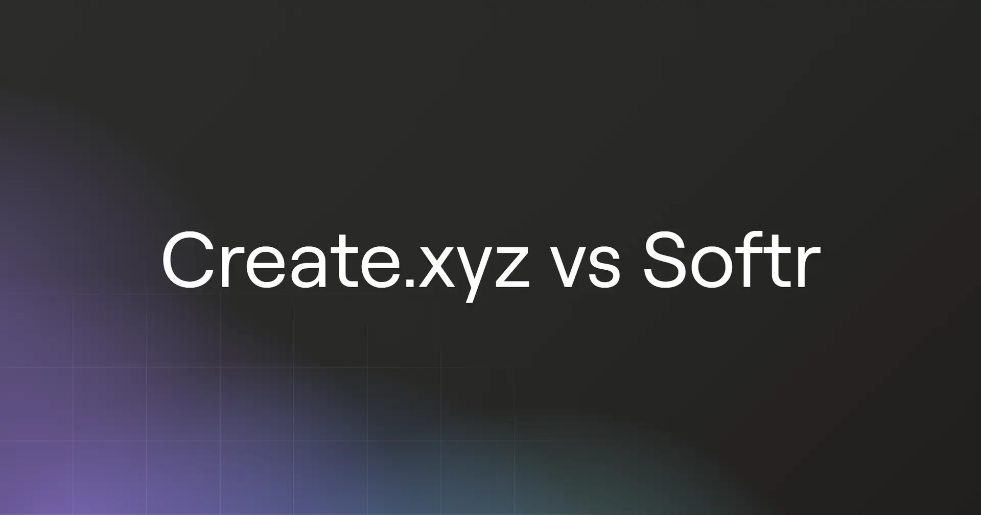 create-xyz-vs-softr