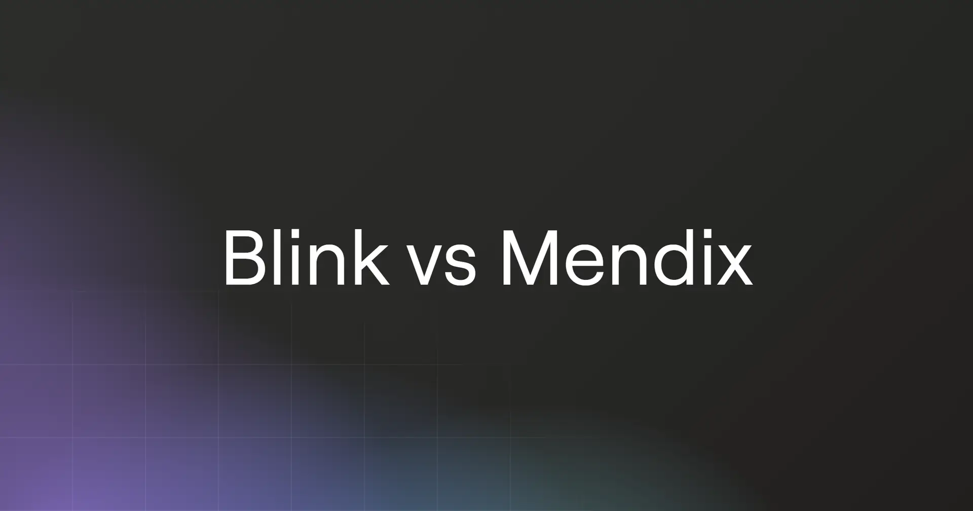 blink-vs-mendix