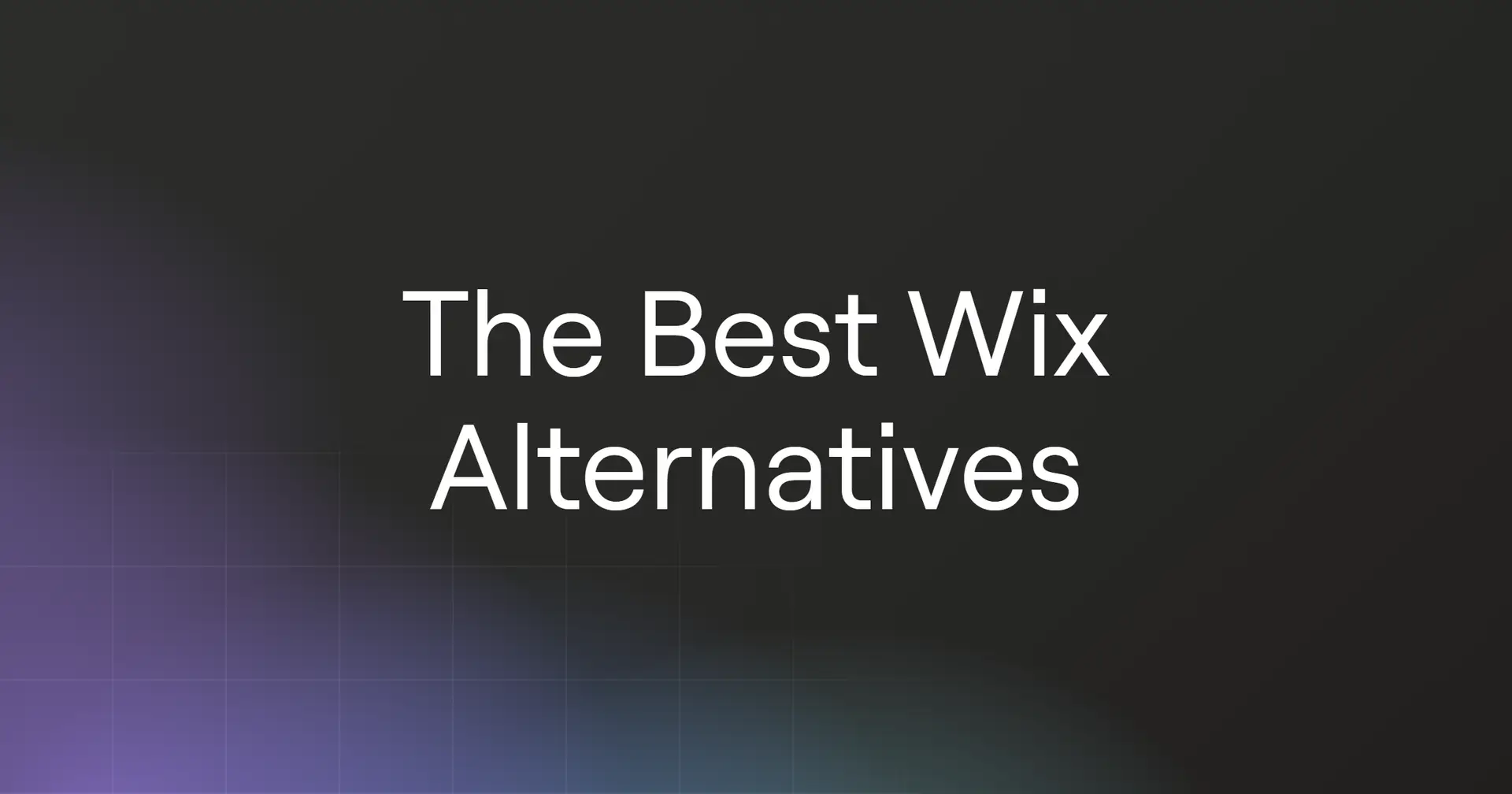 The Best Wix Alternatives for 2026